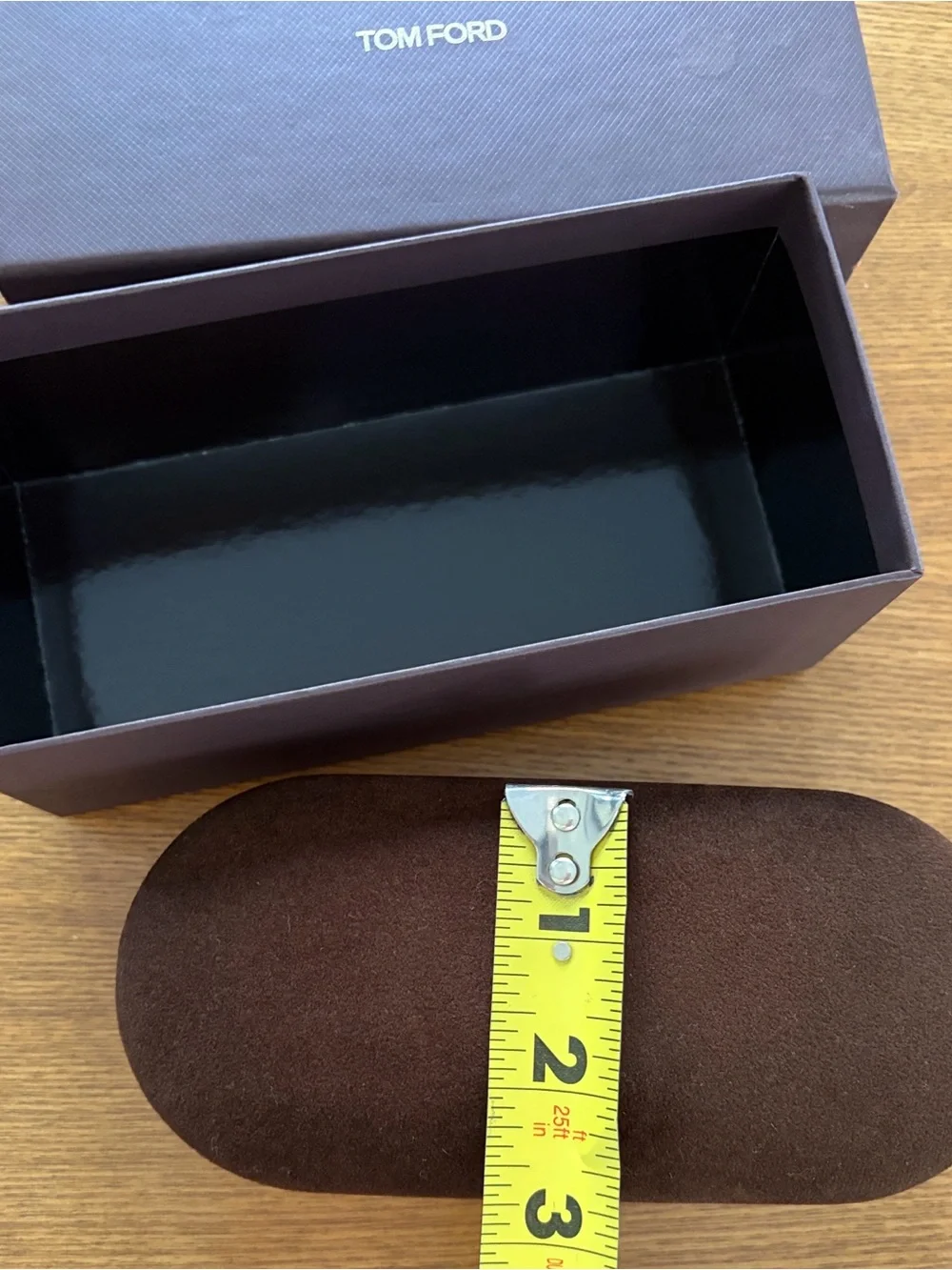 Tom Ford Eyeglasses Sunglasses Velvet Hard Case w/ Clean Cloth & GiftBox New